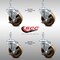Service Caster 4 Inch SS High Temp Phenolic Swivel 10mm Threaded Stem Caster Set Brake SCC SCC-SSTS20S414-PHSHT-TLB-M1015-4 - alternate 2